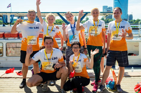Mūsu komanda Lattelecom Rīgas maratonā