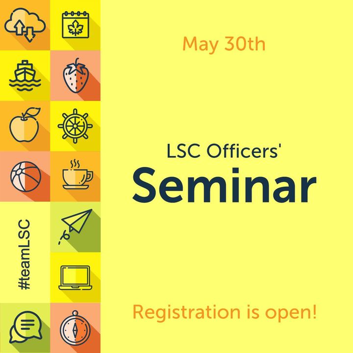 The new Officers’ Seminar has been announced! Save the date and greet new summer…