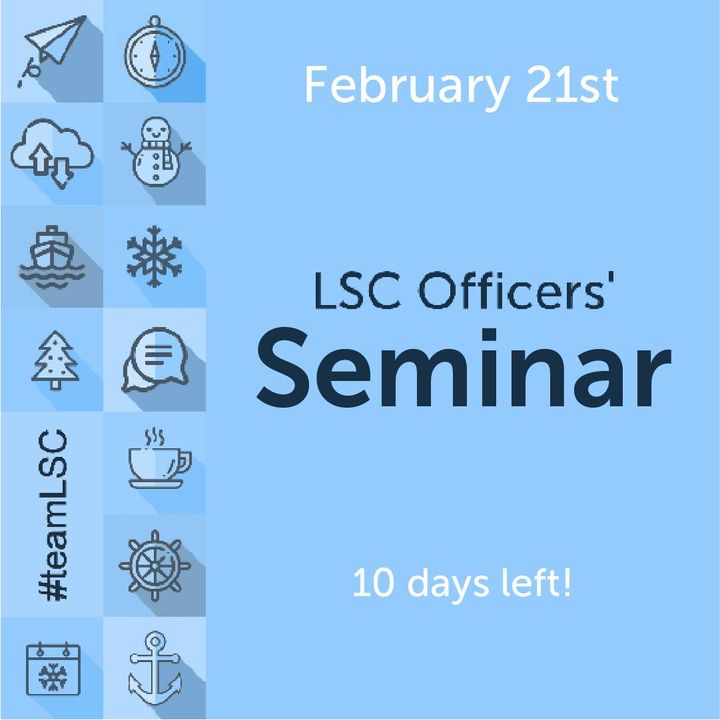 Officers’ Seminar in less than 2 weeks! We sincerely welcome all of our officers…