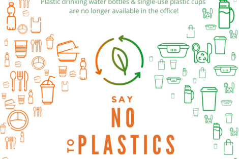 We are proud to say &#8220;no&#8221; to plastics in our office by eliminating the…