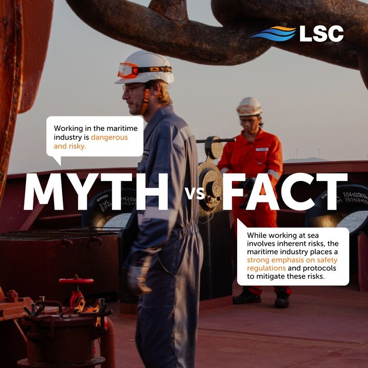 We debunk myths about working in the maritime industry! ️ From navigating through treacherous…