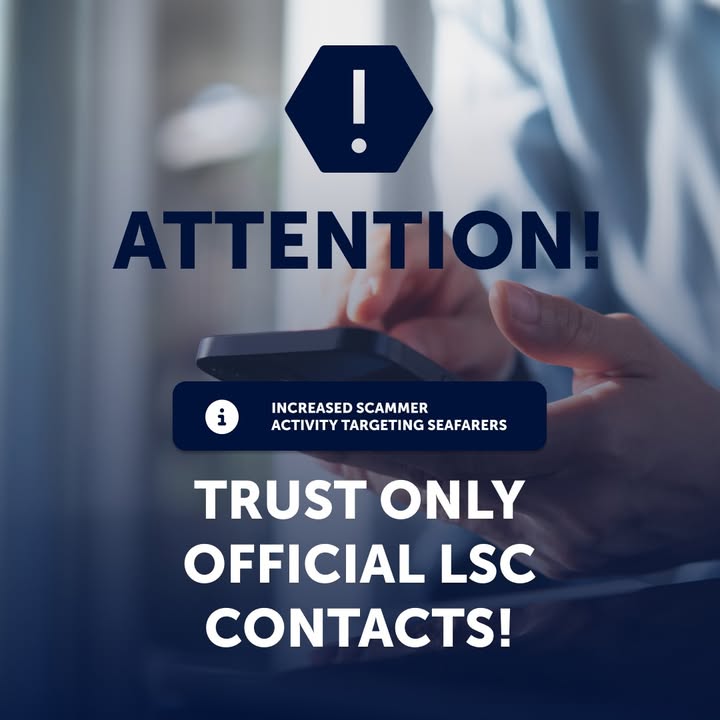 Important security notice! Seafarers are increasingly being targeted by fraudulent job offers. To ensure…