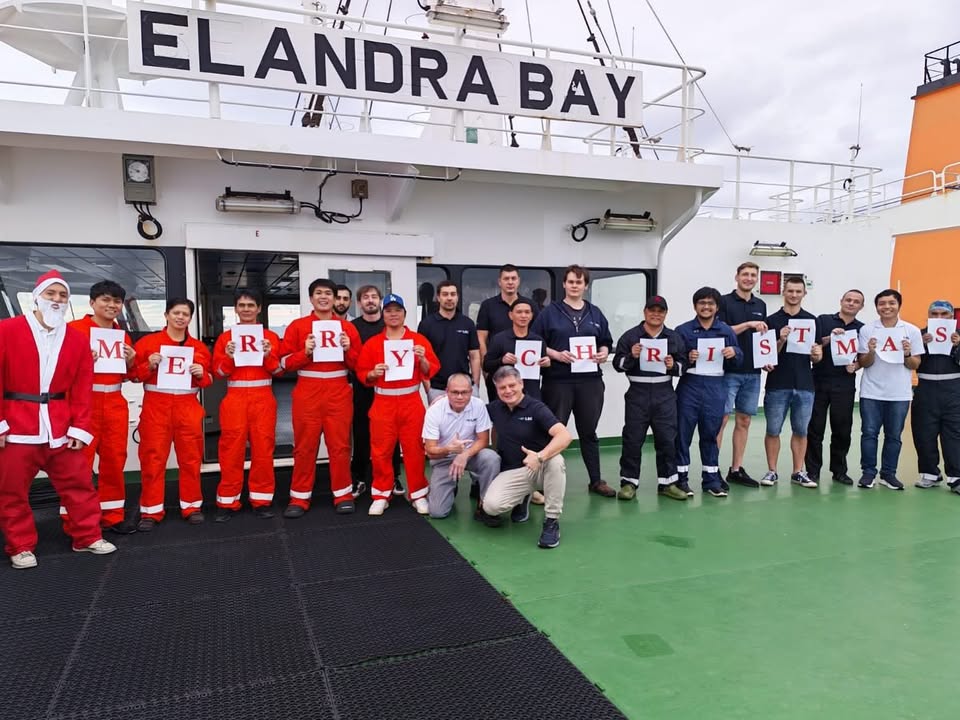 Merry Christmas from #TeamLSC on board Elandra Bay! Super creative Christmas table!