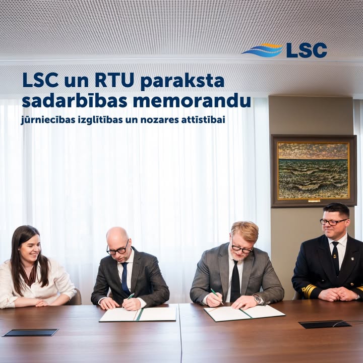 Ar lepnumu paziņojam par nozīmīgu soli jūrniecības nozares un akadēmiskās vides sadarbības stiprināšanā -…
